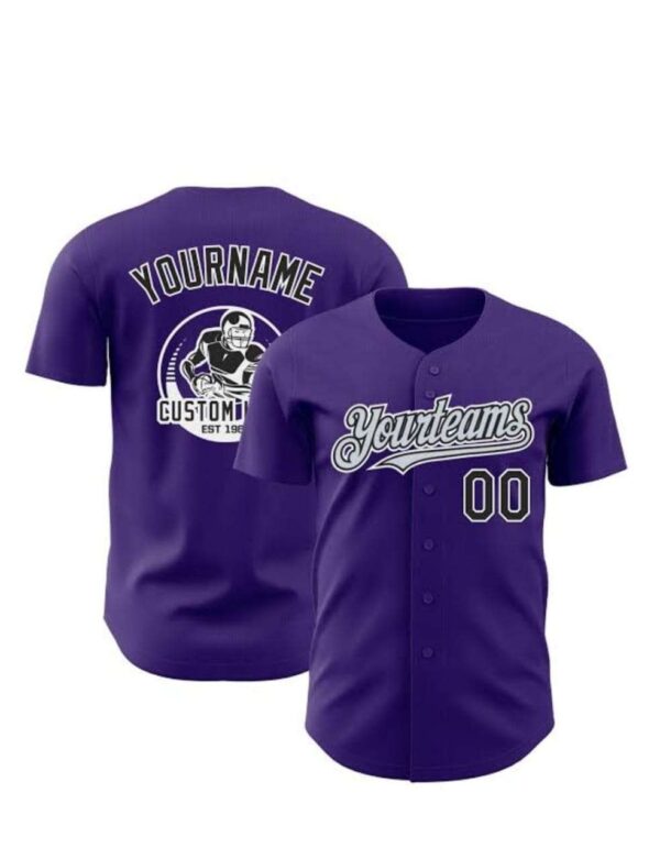 Purple Customizable baseball T-Shirt